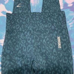 Gymshark Adapt Animal Seamless Leggings - Teal - Medium